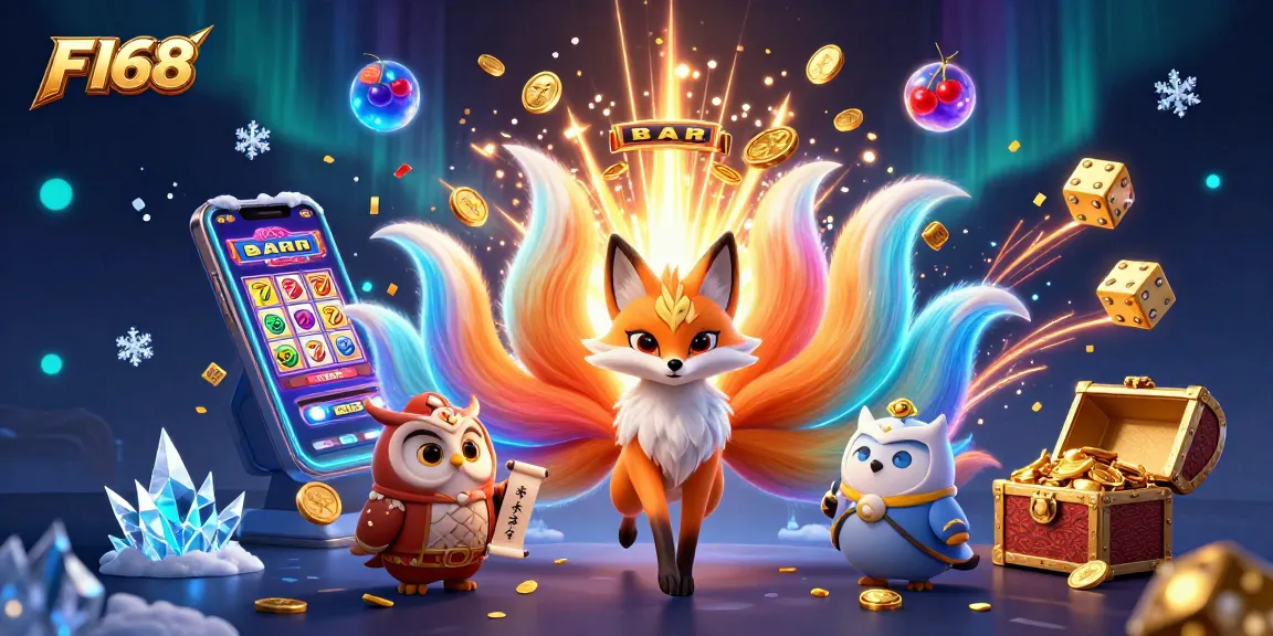 Experience the thrill of F168 with vibrant characters and exciting casino elements.