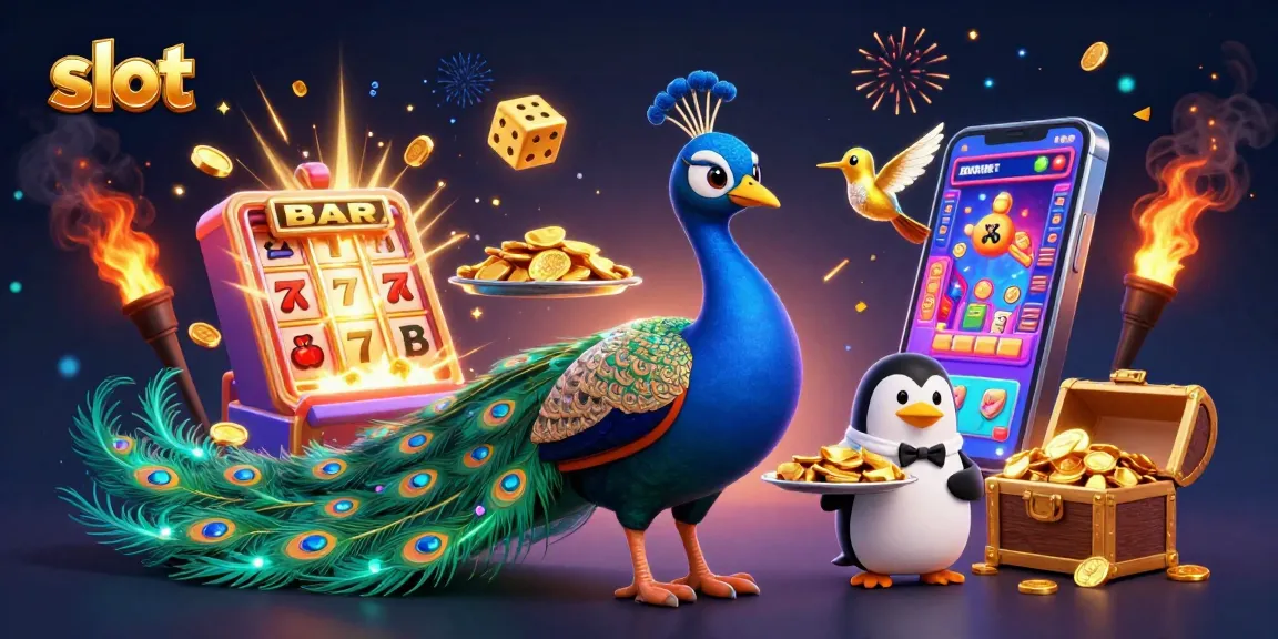Experience thrilling slot excitement with jackpot symbols and vibrant casino characters.