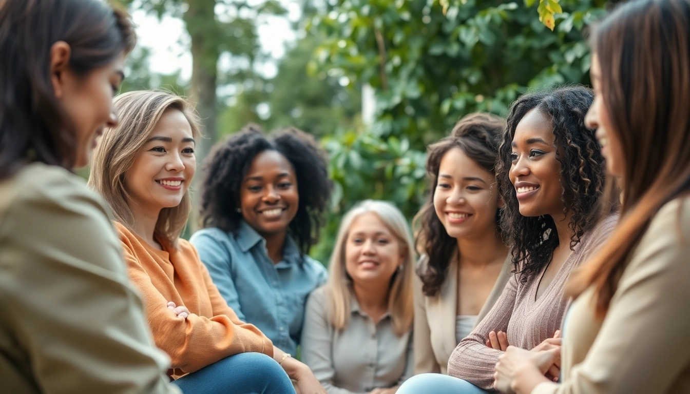 Promoting mental health awareness through a supportive discussion among diverse individuals.