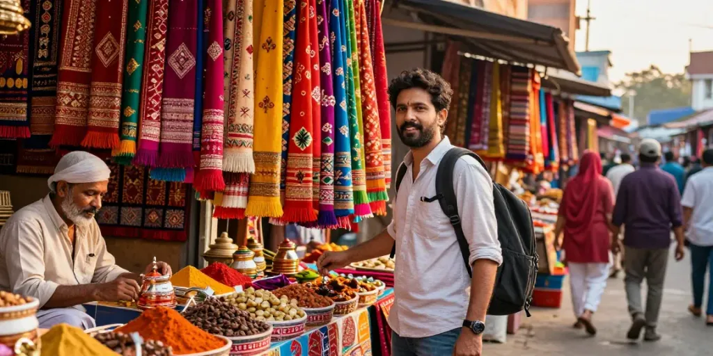 Experience vibrant Indian culture while exploring markets, engaging with locals, and shopping for textiles - essential for your rokok88 login adventure.