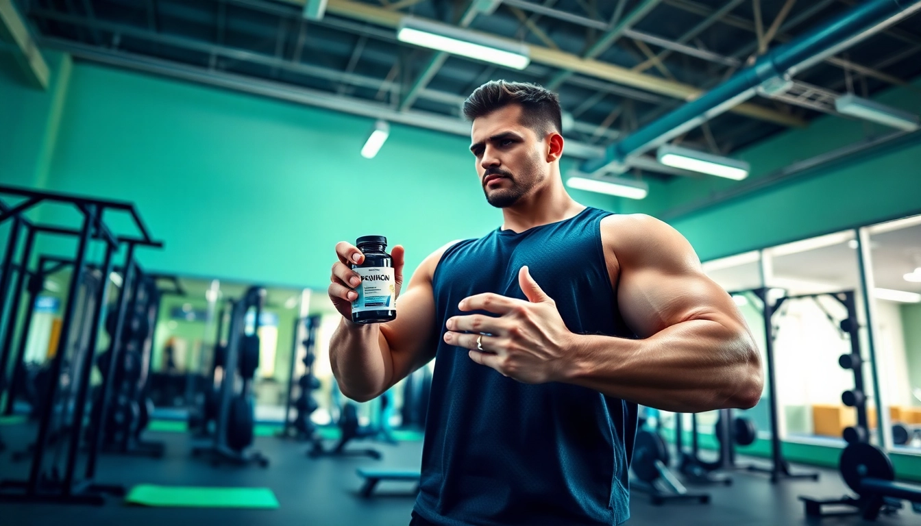 Proviron kaufen in einem Fitnessstudio, ein Trainer zeigt trainingsintensive Übungen.