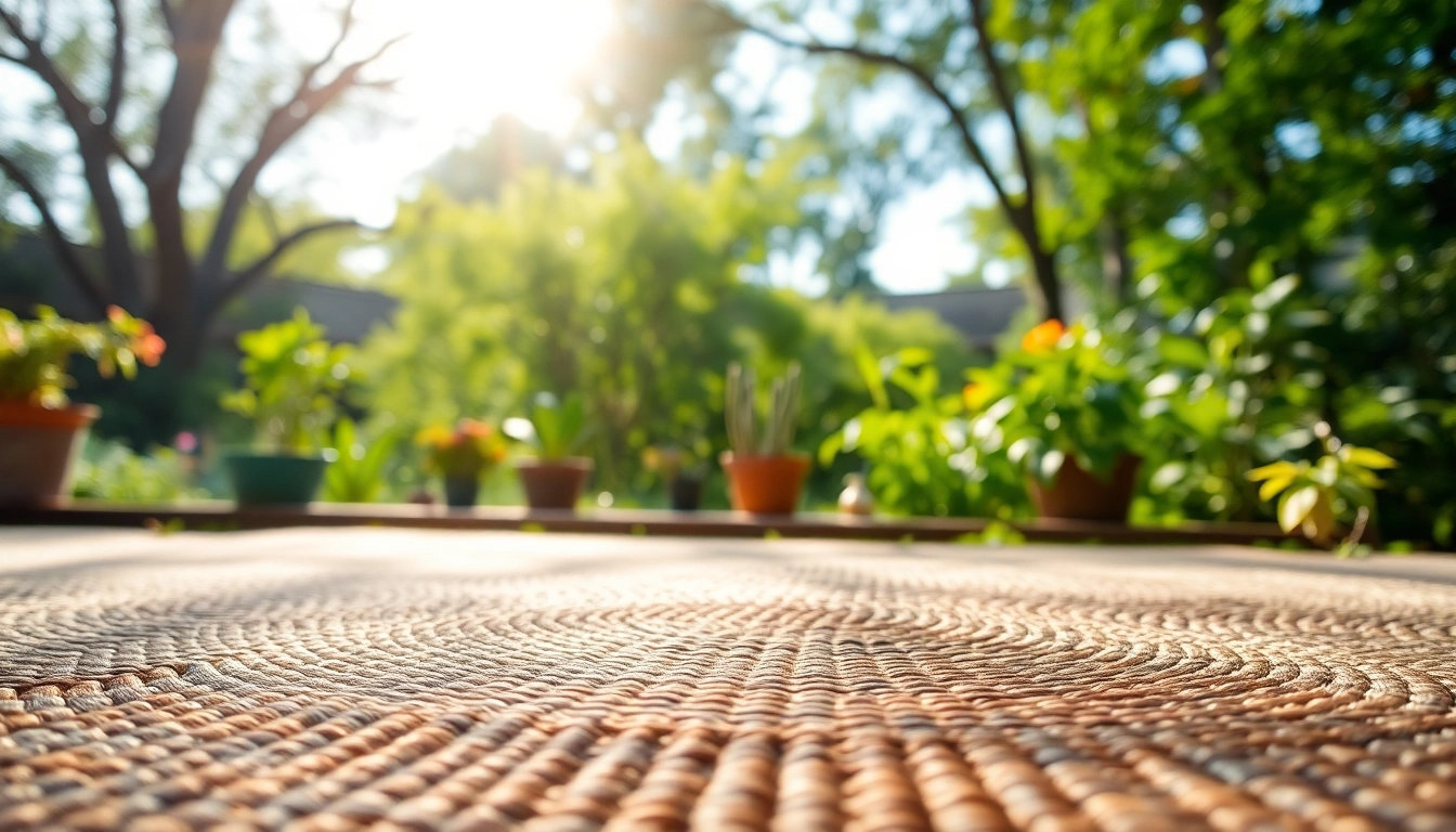 Nagermatte in einem gemütlichen Gartenumfeld, zeigt Nachhaltigkeit und natürliche Textur.