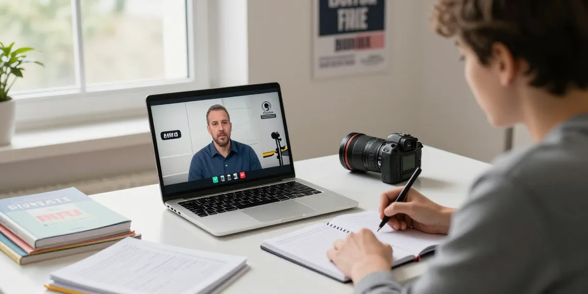 Fesselnde Online MPU Vorbereitung mit einem Verkehrpsychologen in einem gemütlichen Home-Office-Setting.